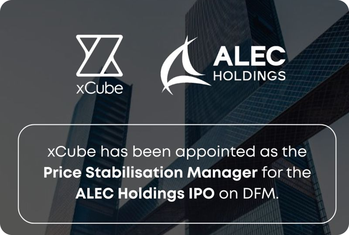 xCube appointed as Price Stabilisations Manager for ALEC Holdings